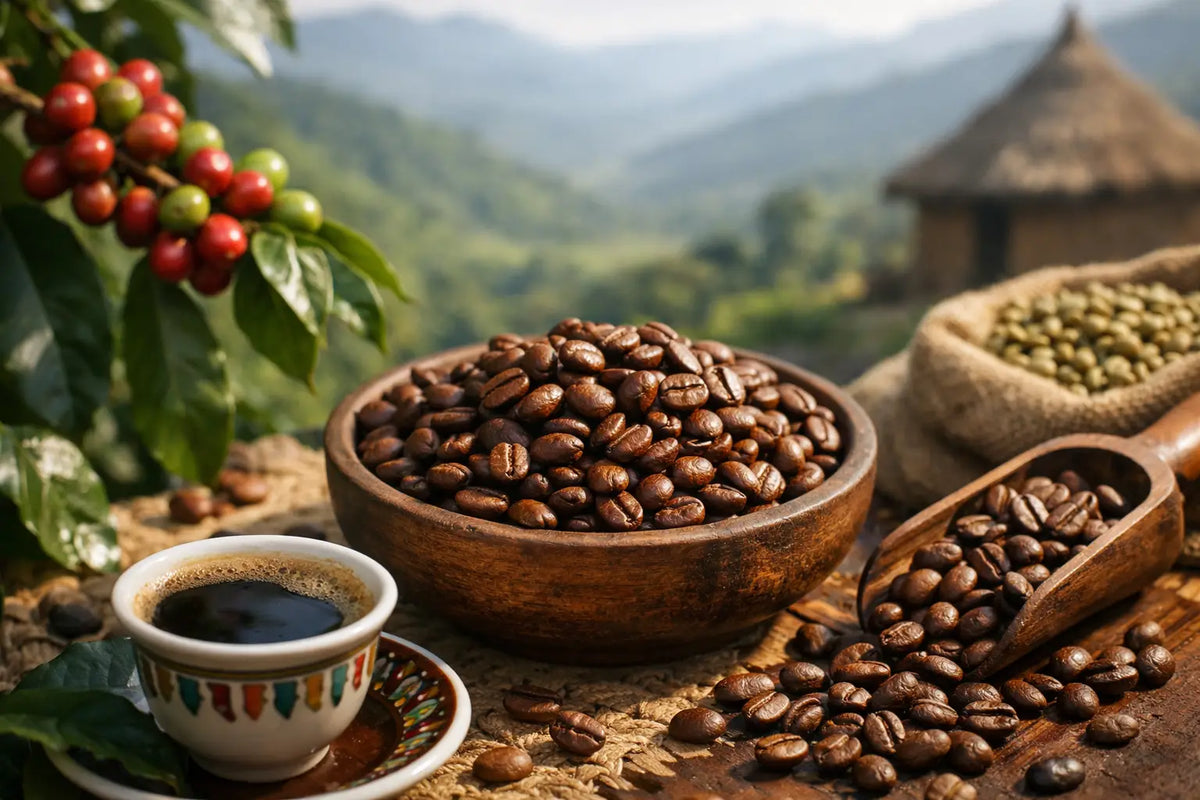 Arabica bønner fra Etiopien og deres smag