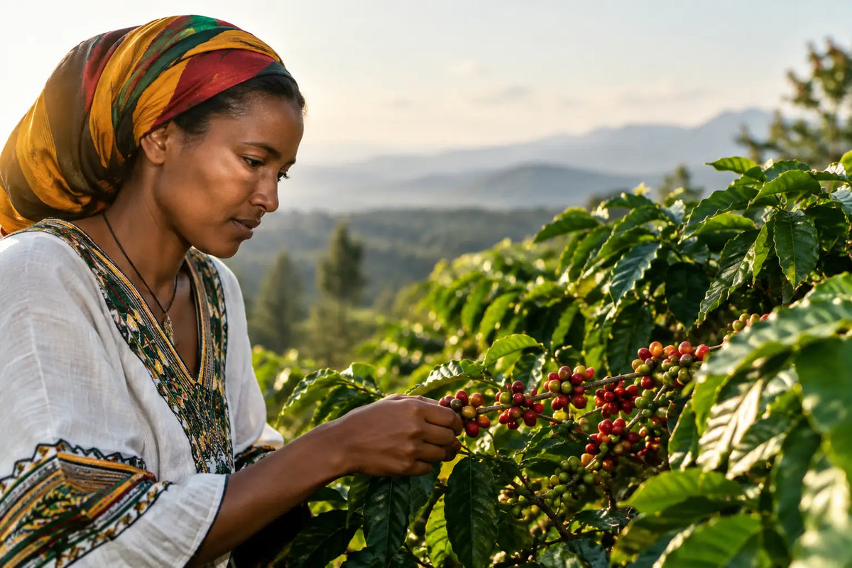 Etiopisk kaffe og klimatrends i praksis
