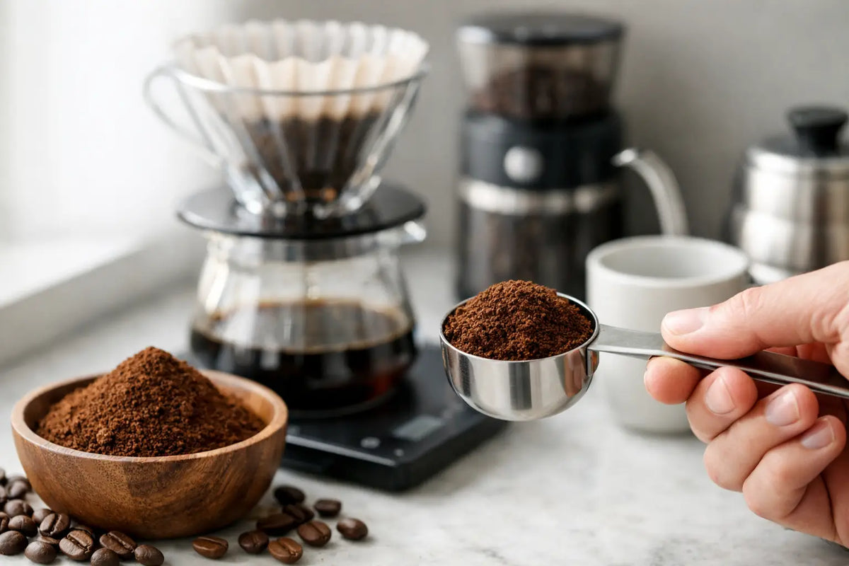 Sådan doserer du formalet kaffe korrekt