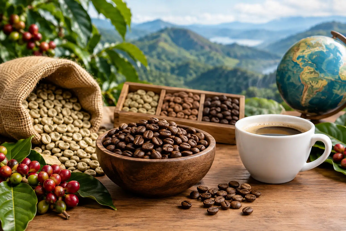 Guide til kaffebønners oprindelse og smag