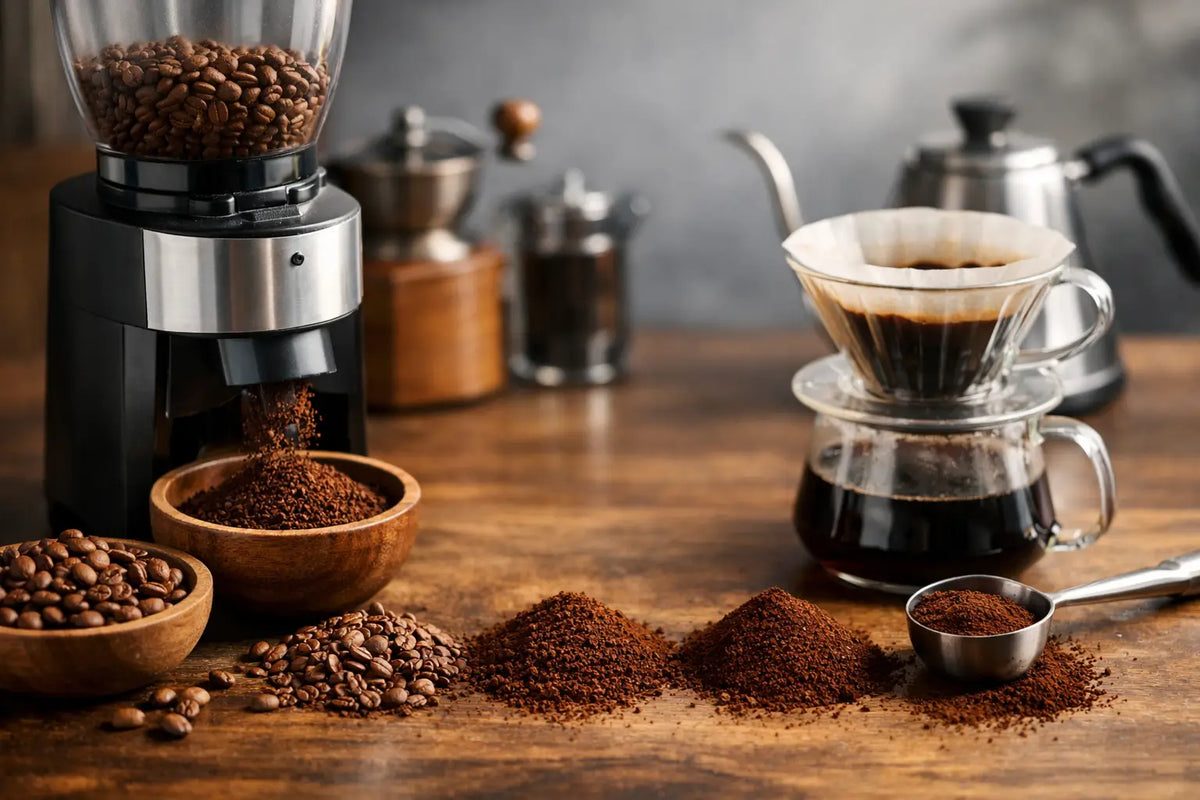 Sådan kværner du kaffe korrekt til brygning