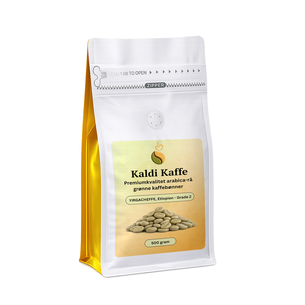 YIRGACHEFFE Ethiopisk Rå grønne kaffebønner – 100% Arabica - Grade 2