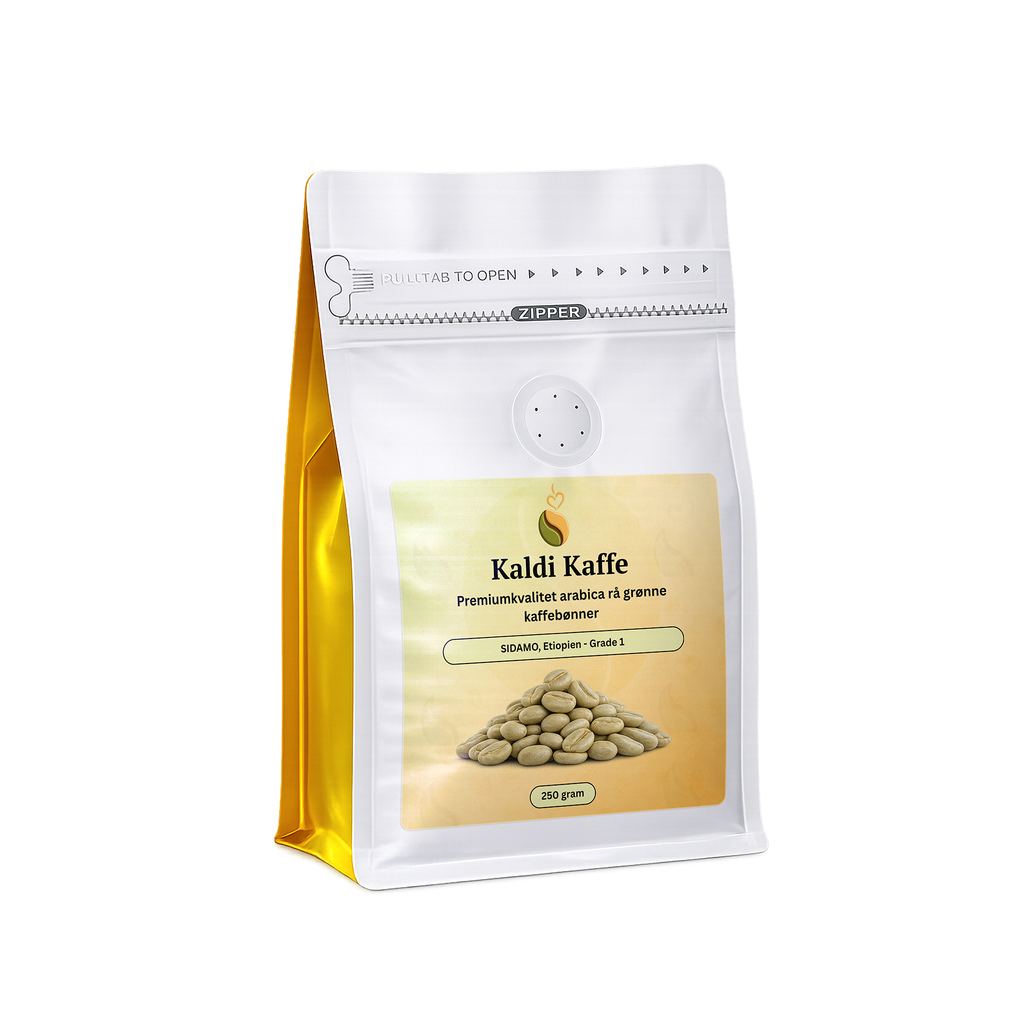 SIDAMO Etiopien Specialkaffe rå grønne kaffebønner - 100% Arabica med Florale Noter - Grade 1