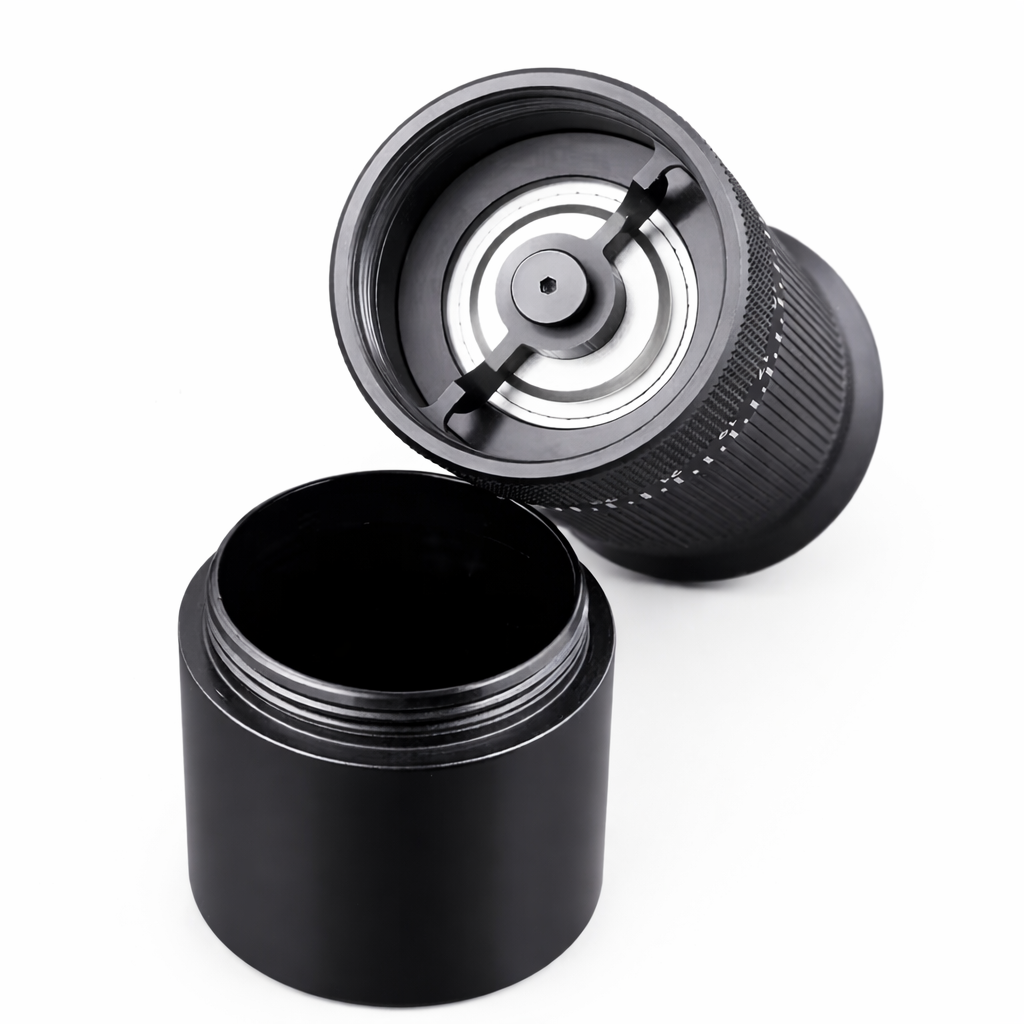 Justerbar kaffebønnekværn, manuel kaffekværn i aluminiumslegering med stålkern, holdbar til hjemme- og kontorbrug