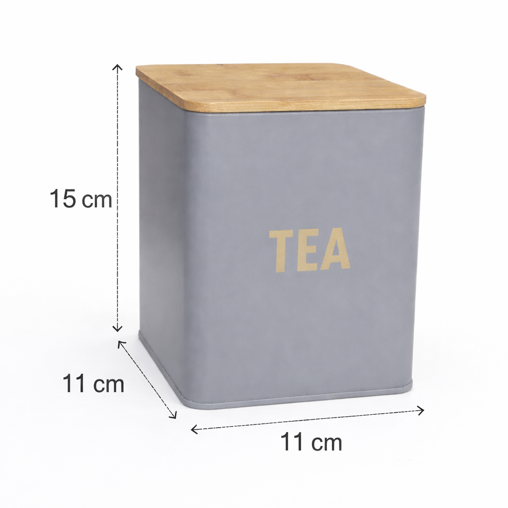 Kaffe- og teopbevaringskrukker 15x11x11cm