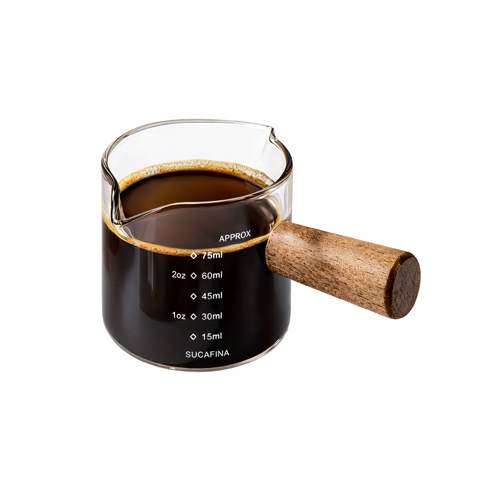Mini målebæger til mælk eller kaffe med målemarkering - 75ml