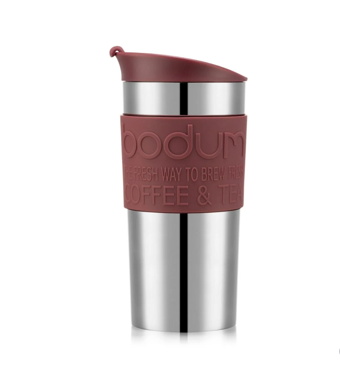 Bodum - Rejsekrus, dobbeltvægget, rustfri stål med kliklåg, 0.35 l