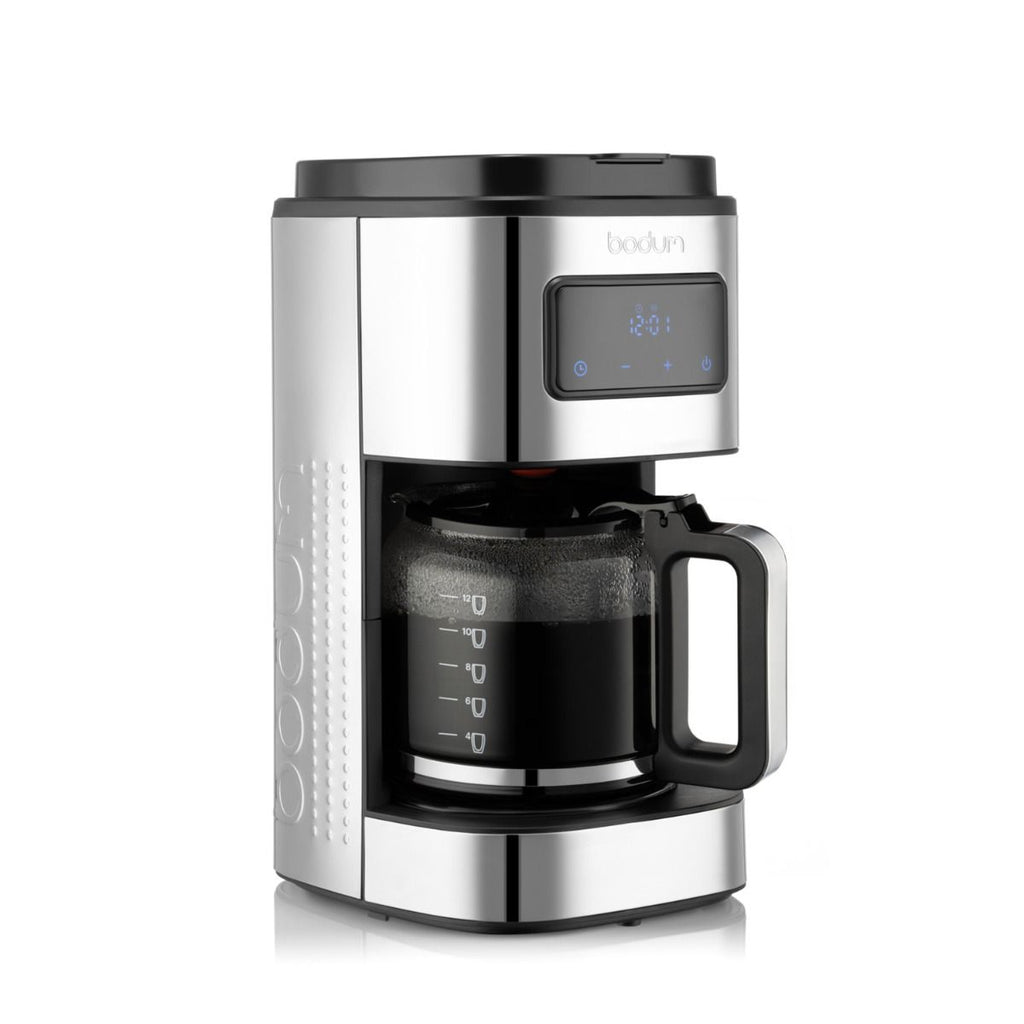 Bodum - Programmerbar kaffemaskine+, 12 kopper, med filter i rustfrit stål