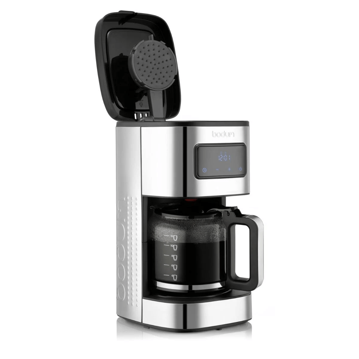 Bodum - Programmerbar kaffemaskine+, 12 kopper, med filter i rustfrit stål